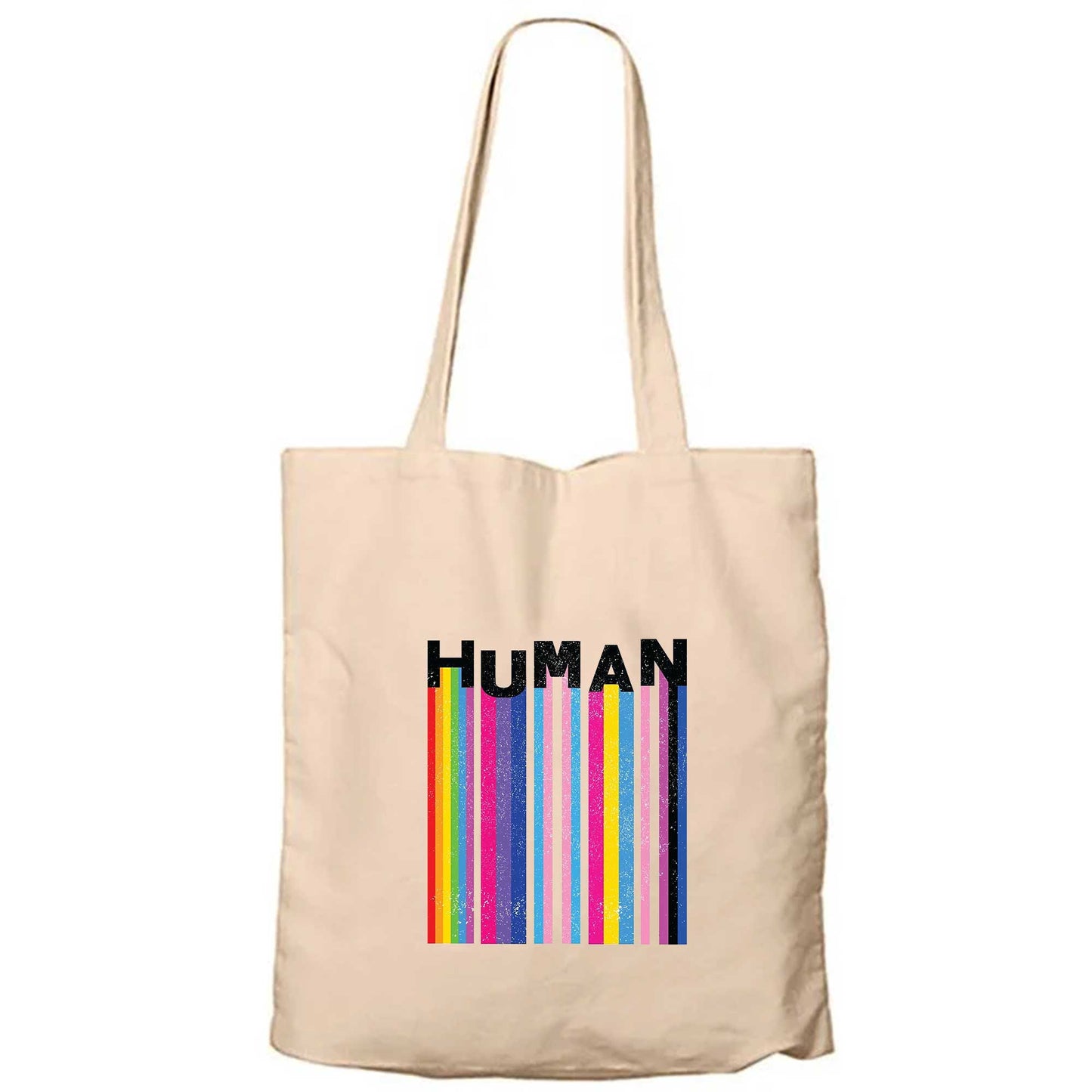Human Fermuarlı Bez Çanta Gabardin