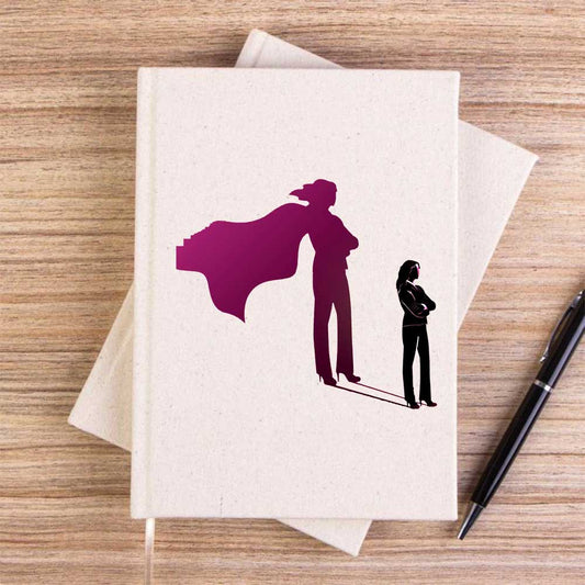 İçindeki Kahraman Krem Çizgisiz Kanvas Defter