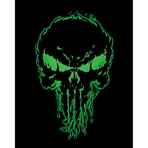 Punisher Green Büyük Sırt Patch Yama