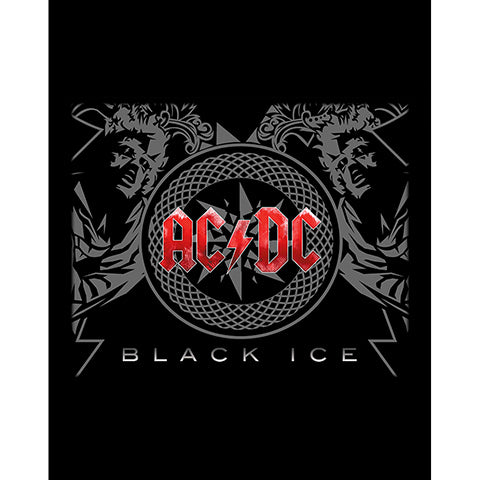 AC DC Black Ice Red Büyük Sırt Patch Yama