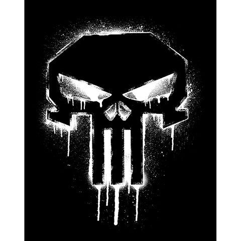 Punisher Spray Paint Büyük Sırt Patch Yama