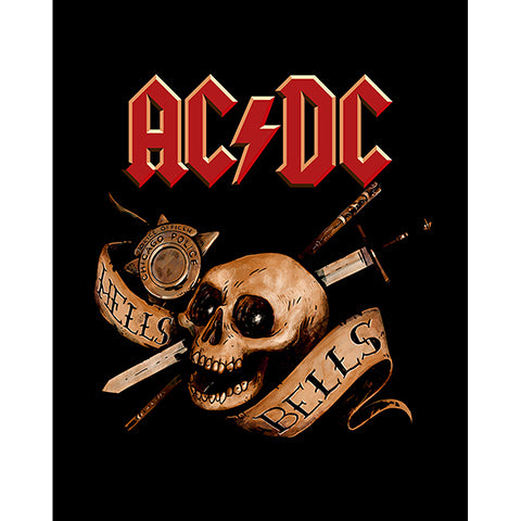 AC DC Hell Bells Skull Büyük Sırt Patch Yama