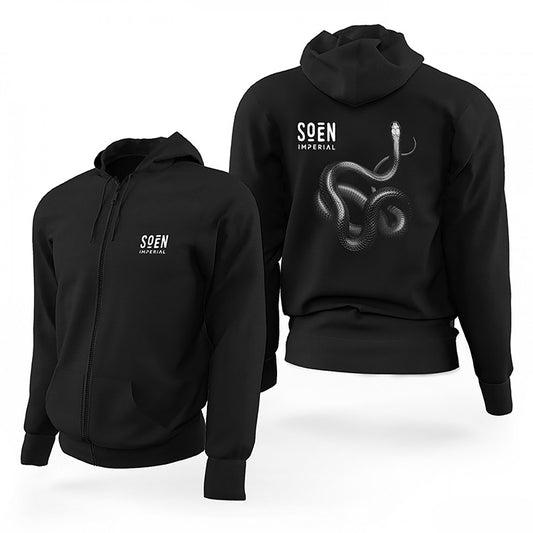 Soen İmperial Siyah Fermuarlı Limited Edition Kapşonlu Sweatshirt