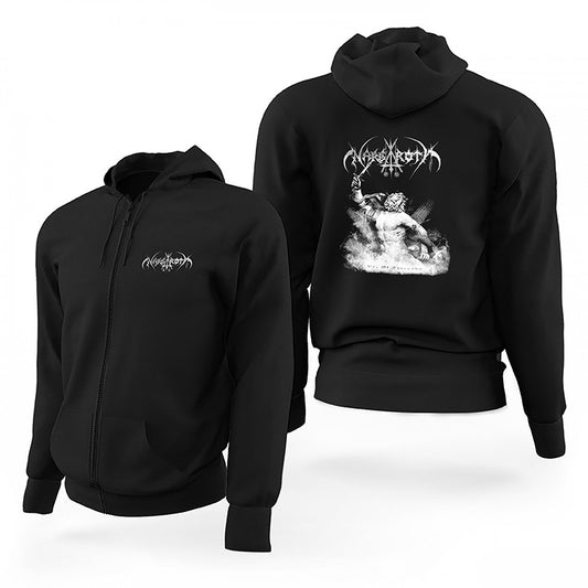 Nargorot Era Of Threnody Siyah Fermuarlı Limited Edition Kapşonlu Sweatshirt