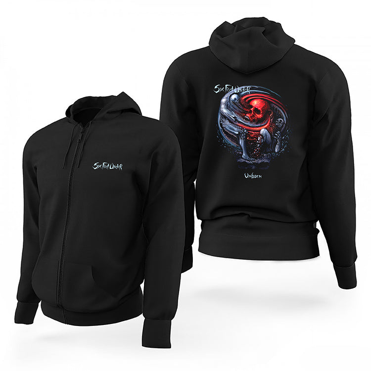 Six Feet Under Unborn Siyah Fermuarlı Limited Edition Kapşonlu Sweatshirt