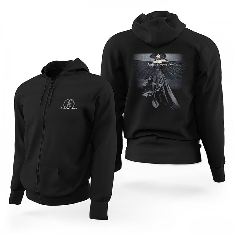 Apocalyptica Symphony Siyah Fermuarlı Limited Edition Kapşonlu Sweatshirt