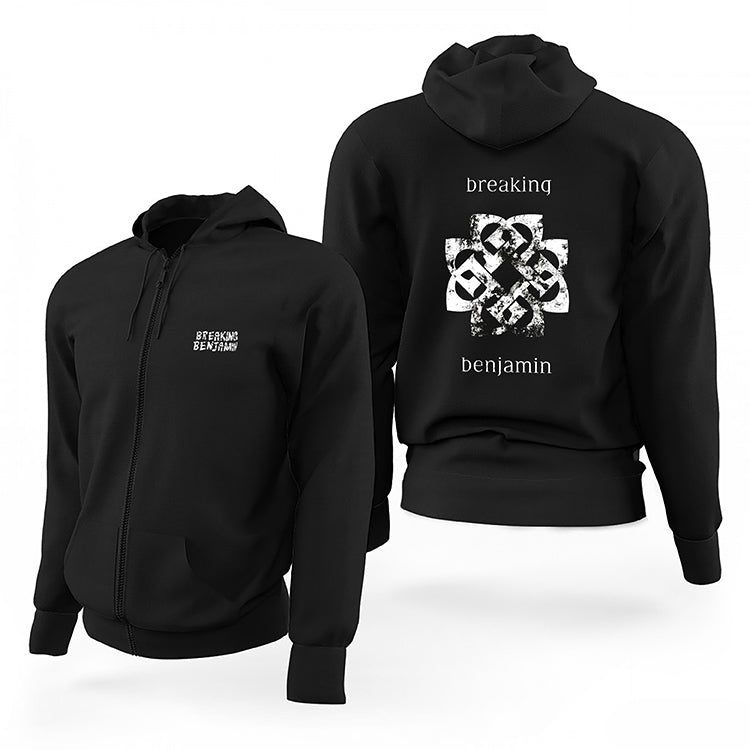 Breaking Benjamin Classic Siyah Fermuarlı Limited Edition Kapşonlu Sweatshirt