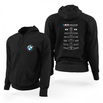 Bmw Evolution Siyah Fermuarlı Limited Edition Kapşonlu Sweatshirt