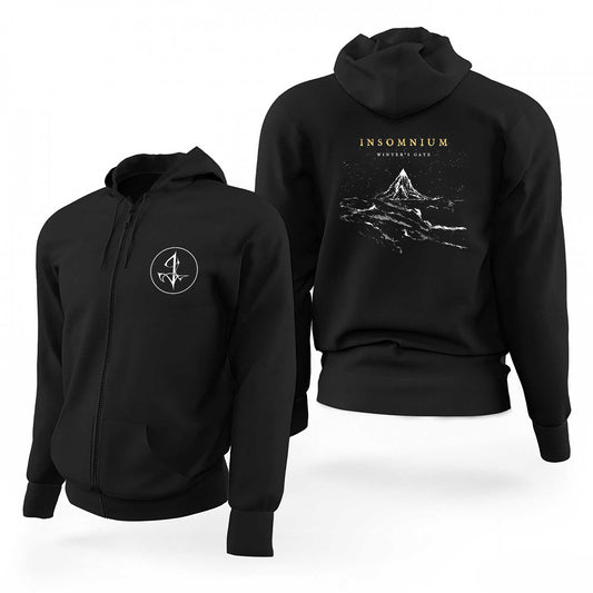 Insomnium Winters Gate Siyah Fermuarlı Limited Edition Kapşonlu Sweatshirt
