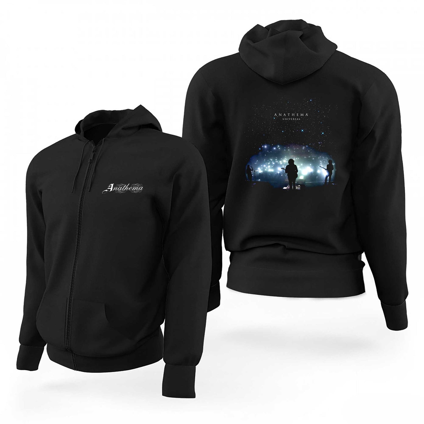 Anathema Universal Siyah Fermuarlı Limited Edition Kapşonlu Sweatshirt