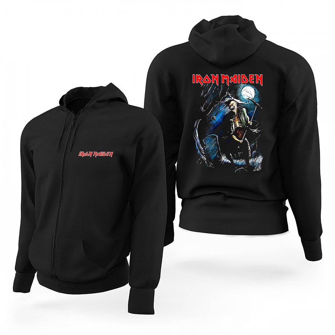 Iron Maiden Benjamin Siyah Fermuarlı Limited Edition Kapşonlu Sweatshirt