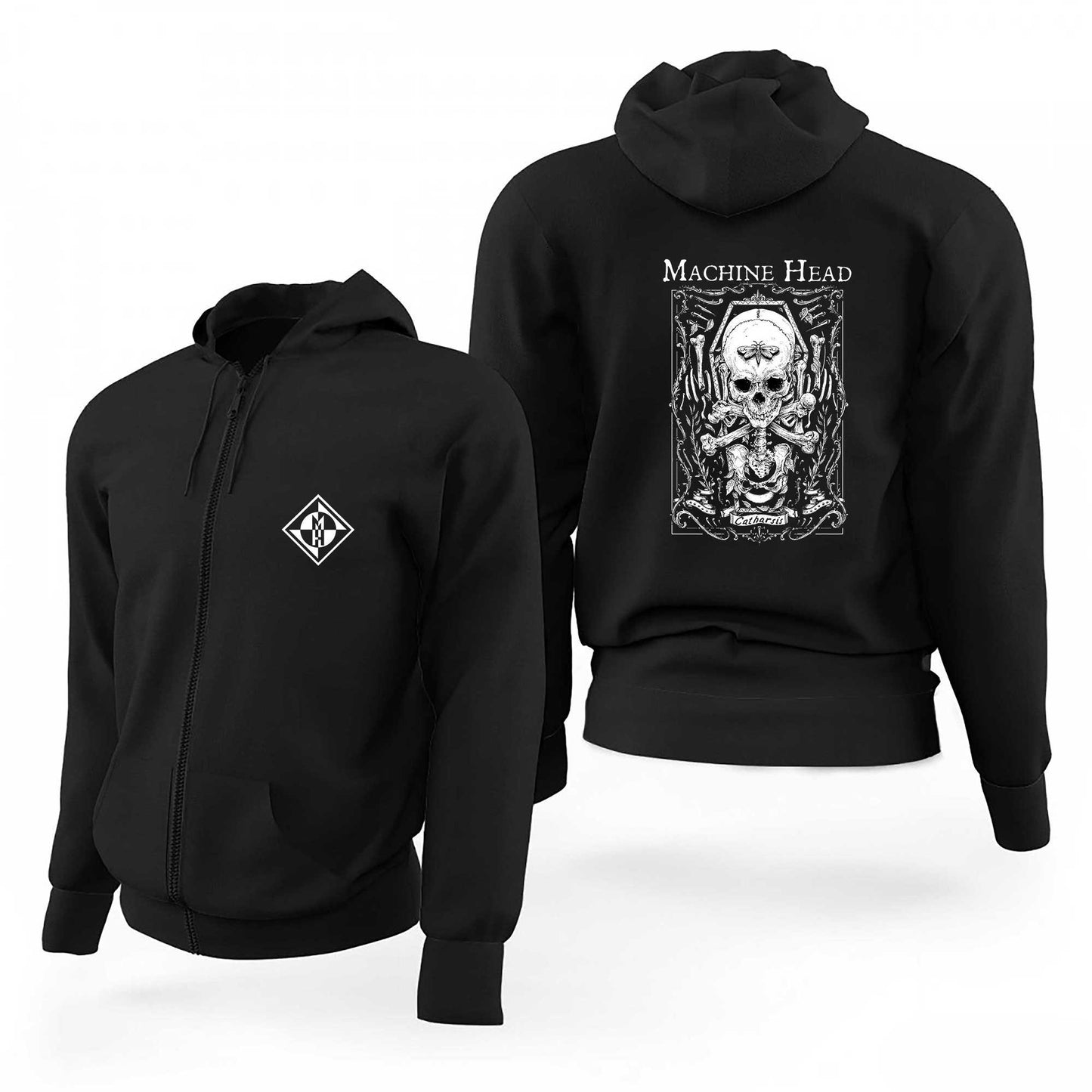 Manowar Kings Of Metal Black Ön Arka Baskılı Beyaz Oversize Tişört