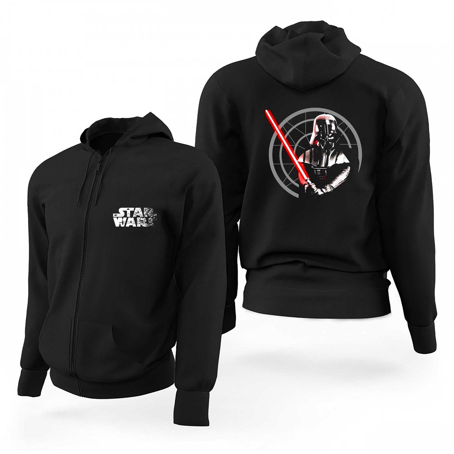 Star Wars The Enemy Siyah Fermuarlı Limited Edition Kapşonlu Sweatshirt