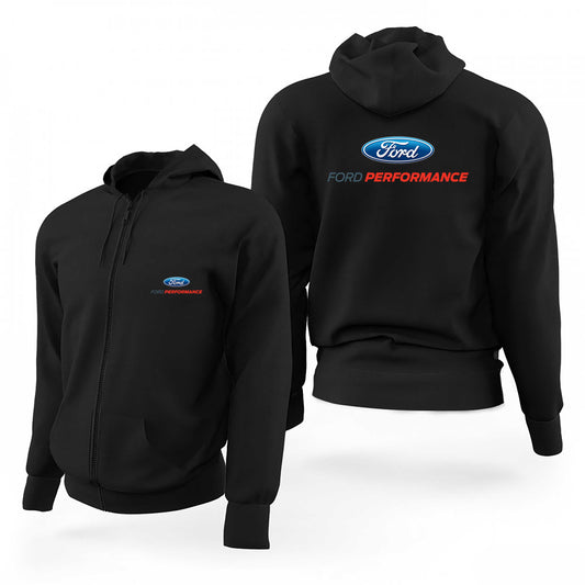 Ford Performance Logo Siyah Fermuarlı Limited Edition Kapşonlu Sweatshirt