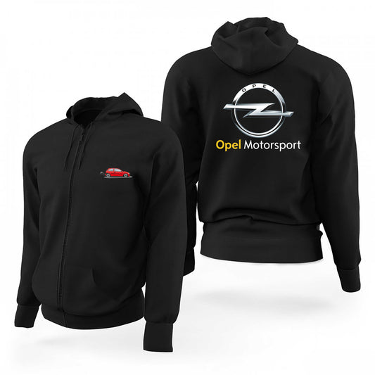 Opel Motorsport Corsa Siyah Fermuarlı Limited Edition Kapşonlu Sweatshirt