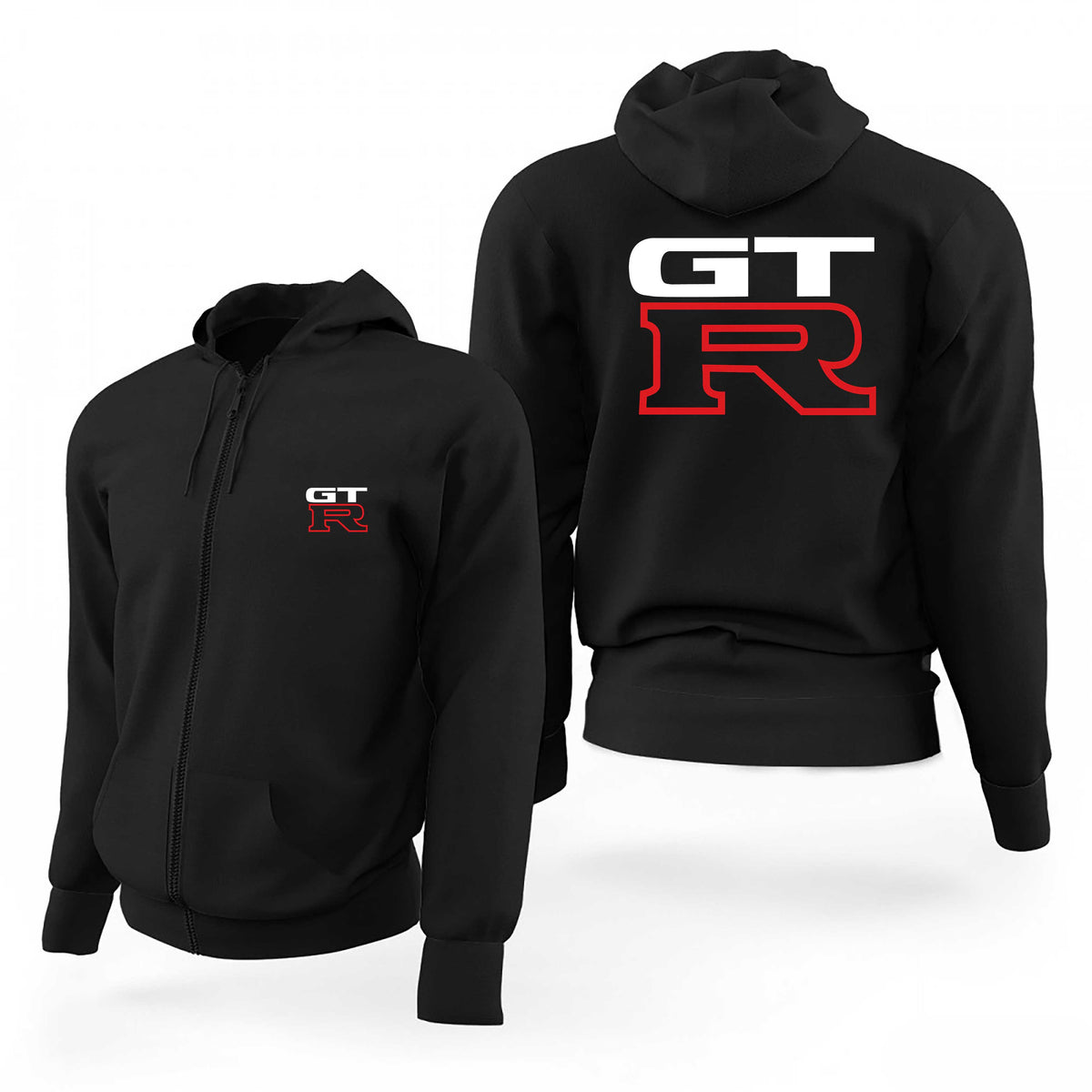 Nissan Gtr Line Siyah Fermuarlı Limited Edition Kapşonlu Sweatshirt