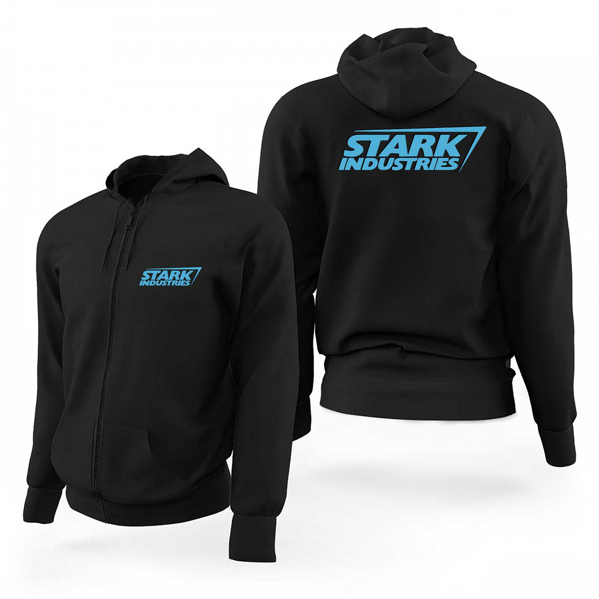 Strak İndustries Logo Siyah Fermuarlı Limited Edition Kapşonlu Sweatshirt