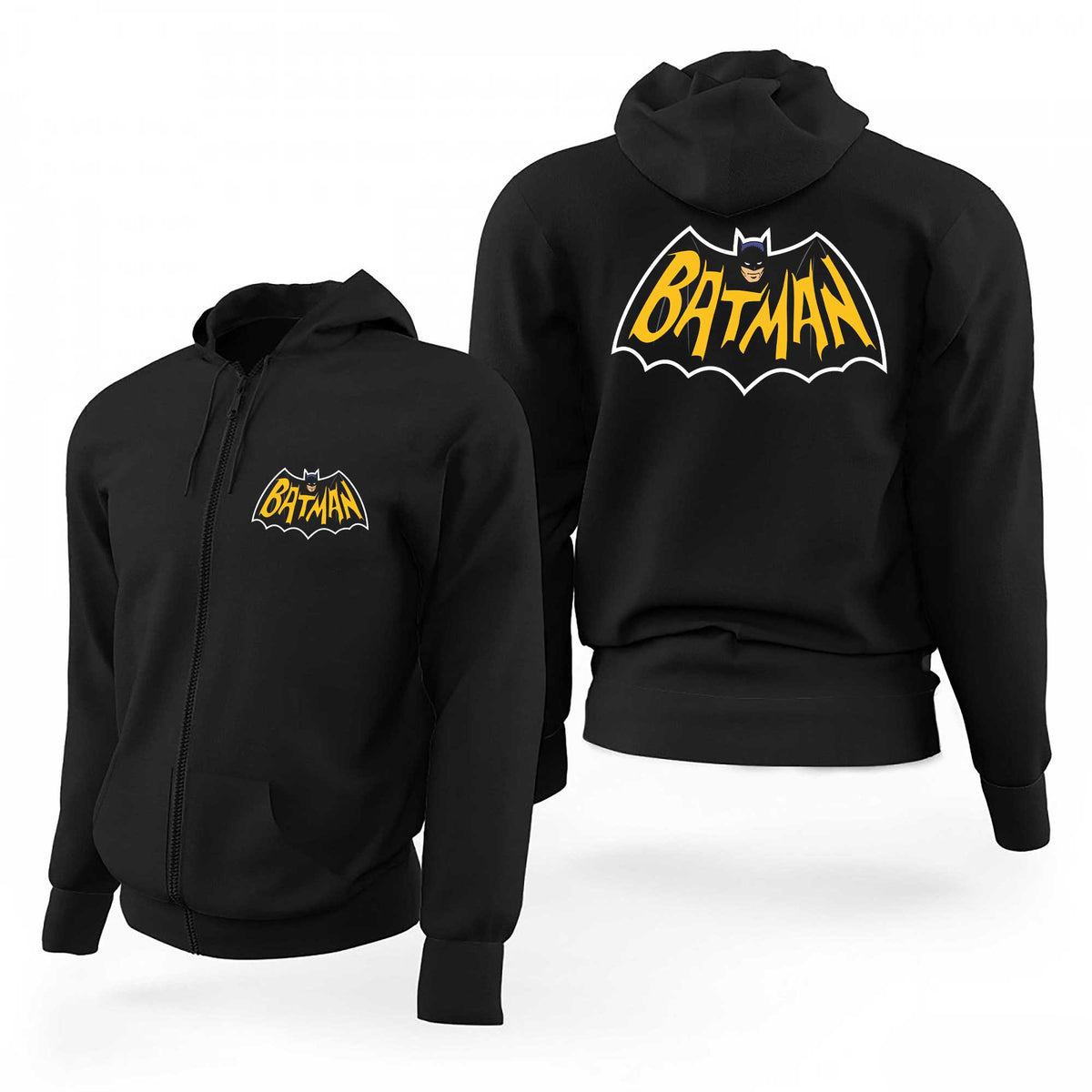 Batman Comics Siyah Fermuarlı Limited Edition Kapşonlu Sweatshirt