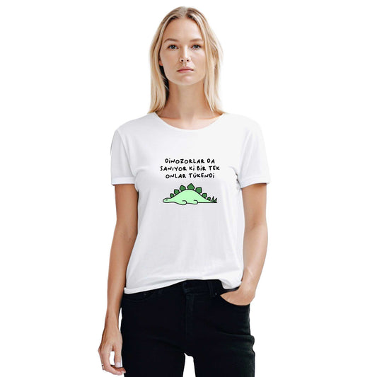 Tükenmişlik Sendromu Beyaz Kadın Tişört