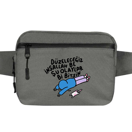 Şu Olaylar Bi Bitsin Düzeleceğiz Bel Çantası