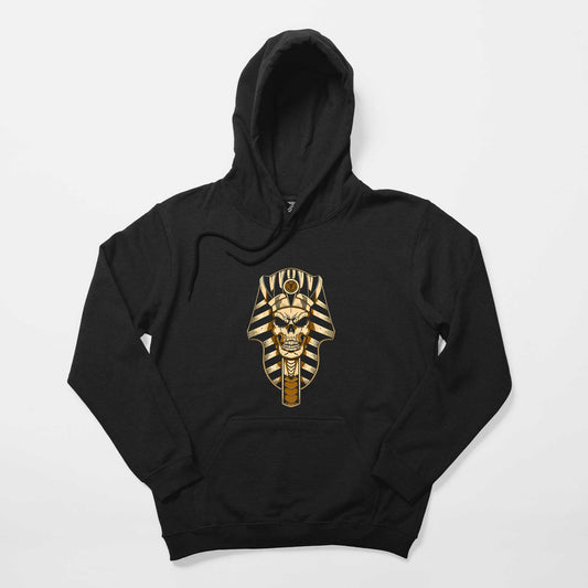 Mısır Mummy Skull Siyah Kapşonlu Sweatshirt Hoodie