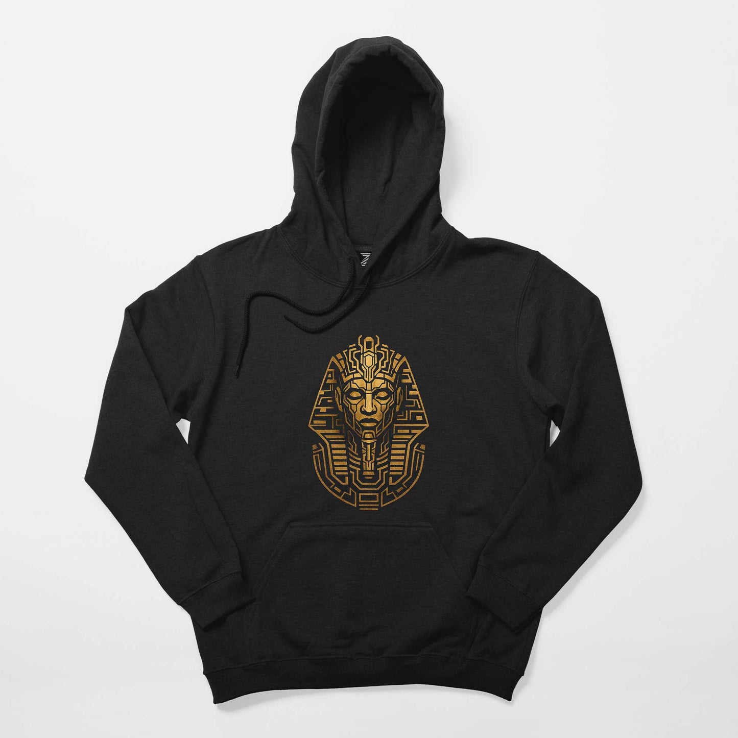 Mısır Firavun Mummy Gold Siyah Kapşonlu Sweatshirt Hoodie