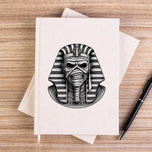 Mısır Mummy Krem Çizgisiz Kanvas Defter