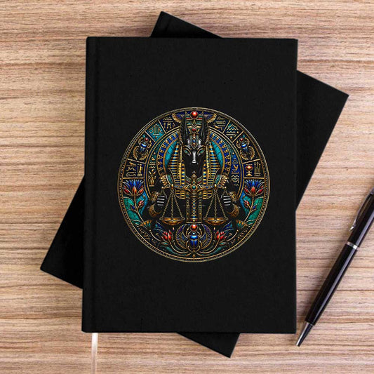 Mısır’ın Koruyucusu Siyah Çizgisiz Kanvas Defter