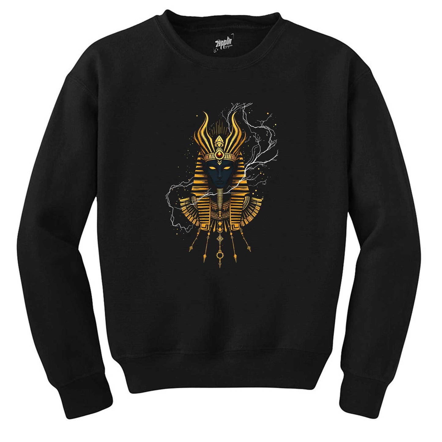 Mısır Firavun Magic Siyah Sweatshirt