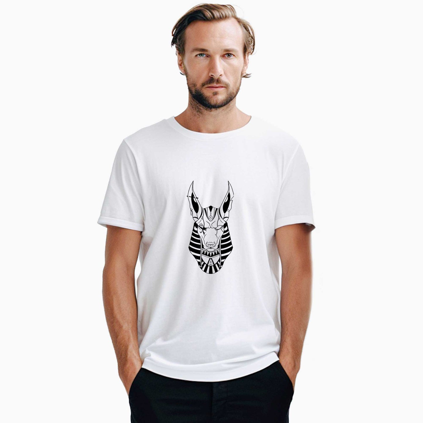 Mısır Anubis Dog Beyaz Tişört
