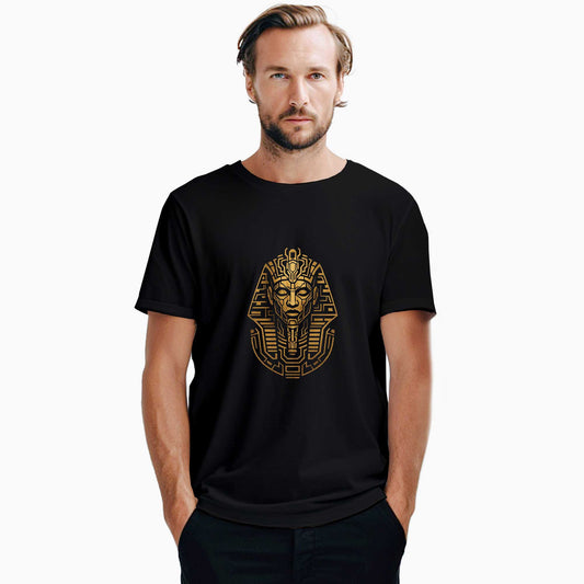 Mısır Firavun Mummy Gold Siyah Tişört