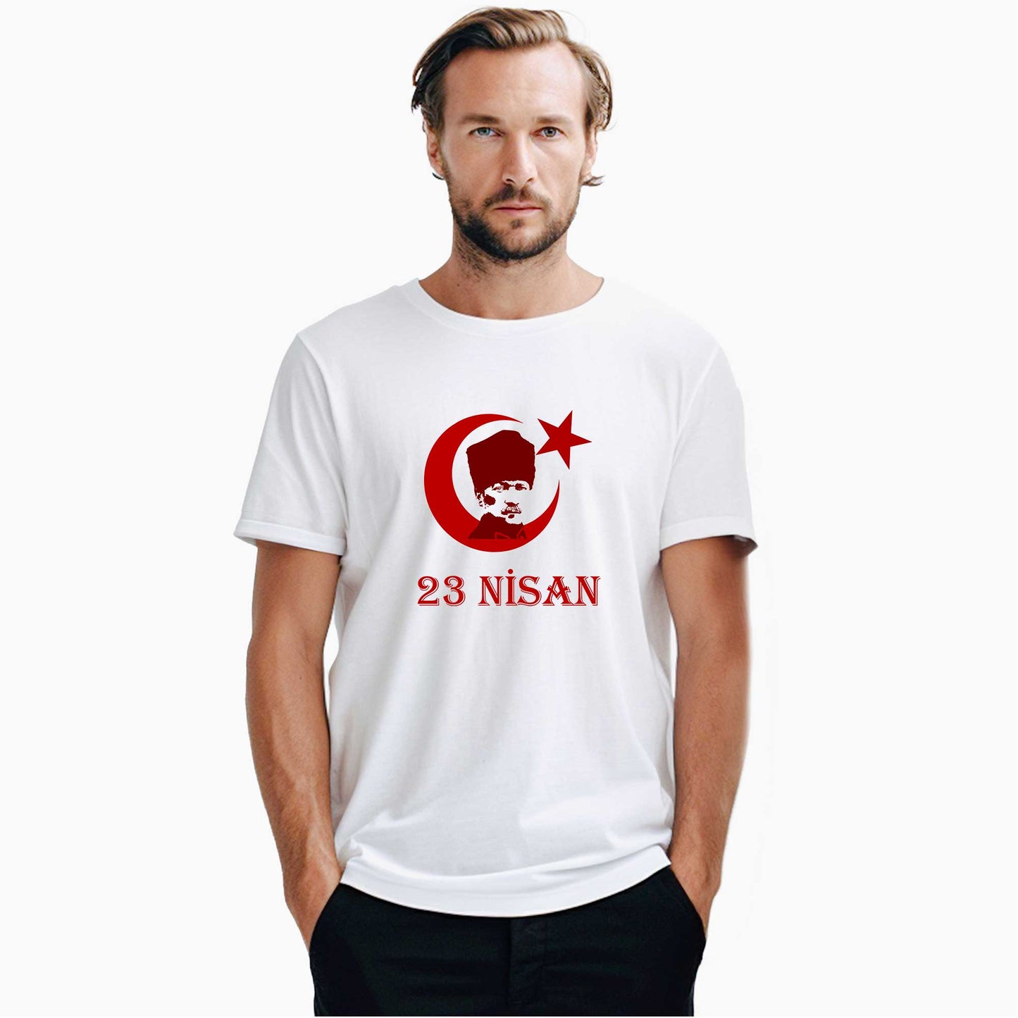23 Nisan Çocuk Bayramı Atatürk Beyaz Tişört