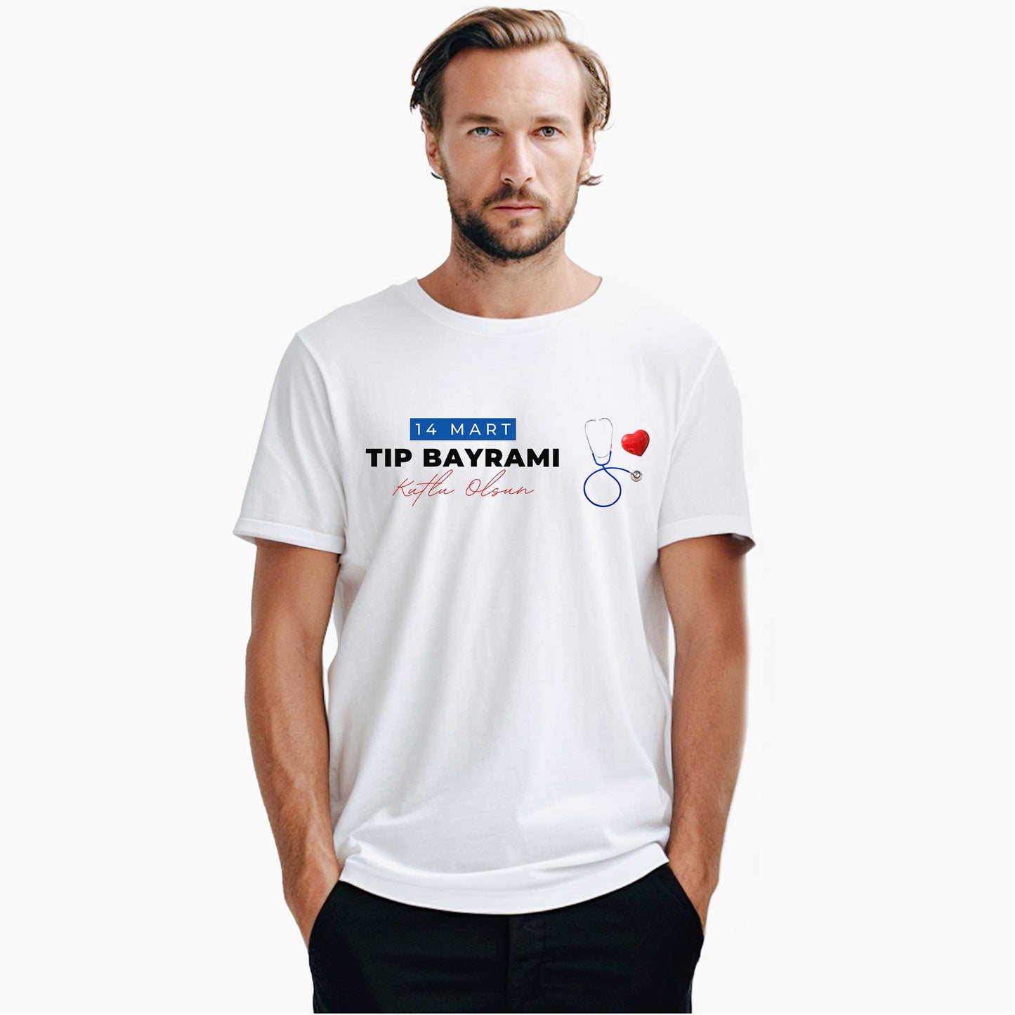 Tıp Bayramı Beyaz Tişört