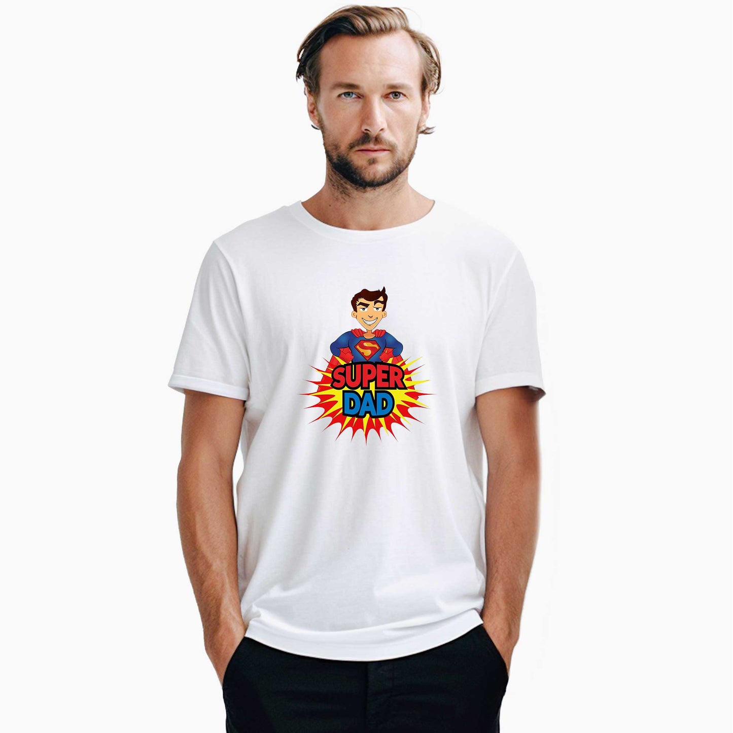 Super Dad Beyaz Tişört