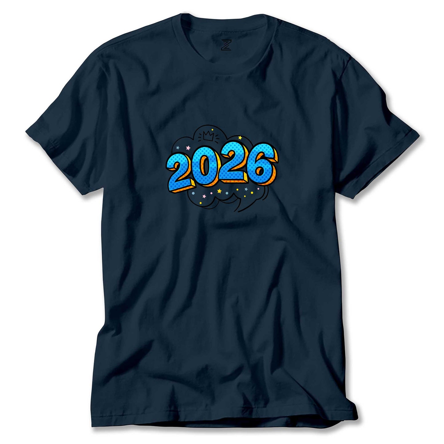 Happy New Year 2026 King Renkli Tişört