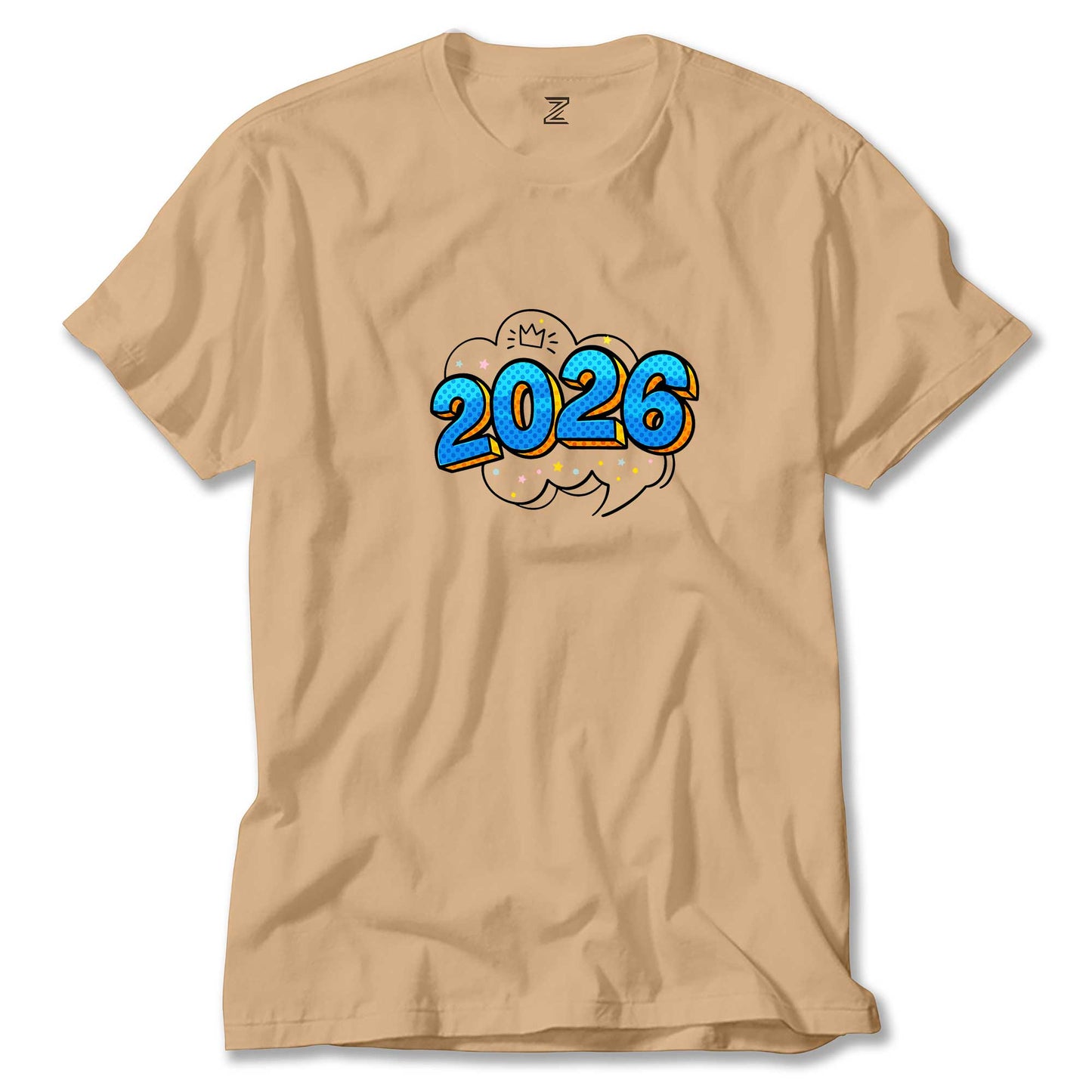 Happy New Year 2026 King Renkli Tişört