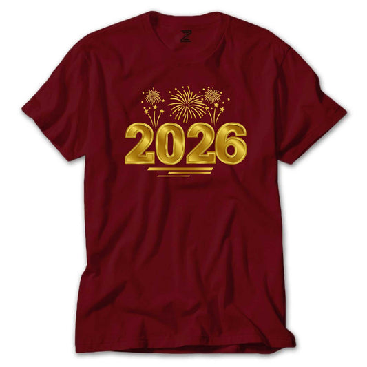 Happy New Year 2026 Magic Renkli Tişört