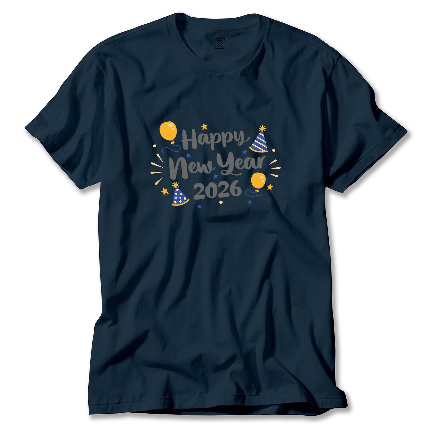 Happy New Year 2026 Parti Renkli Tişört