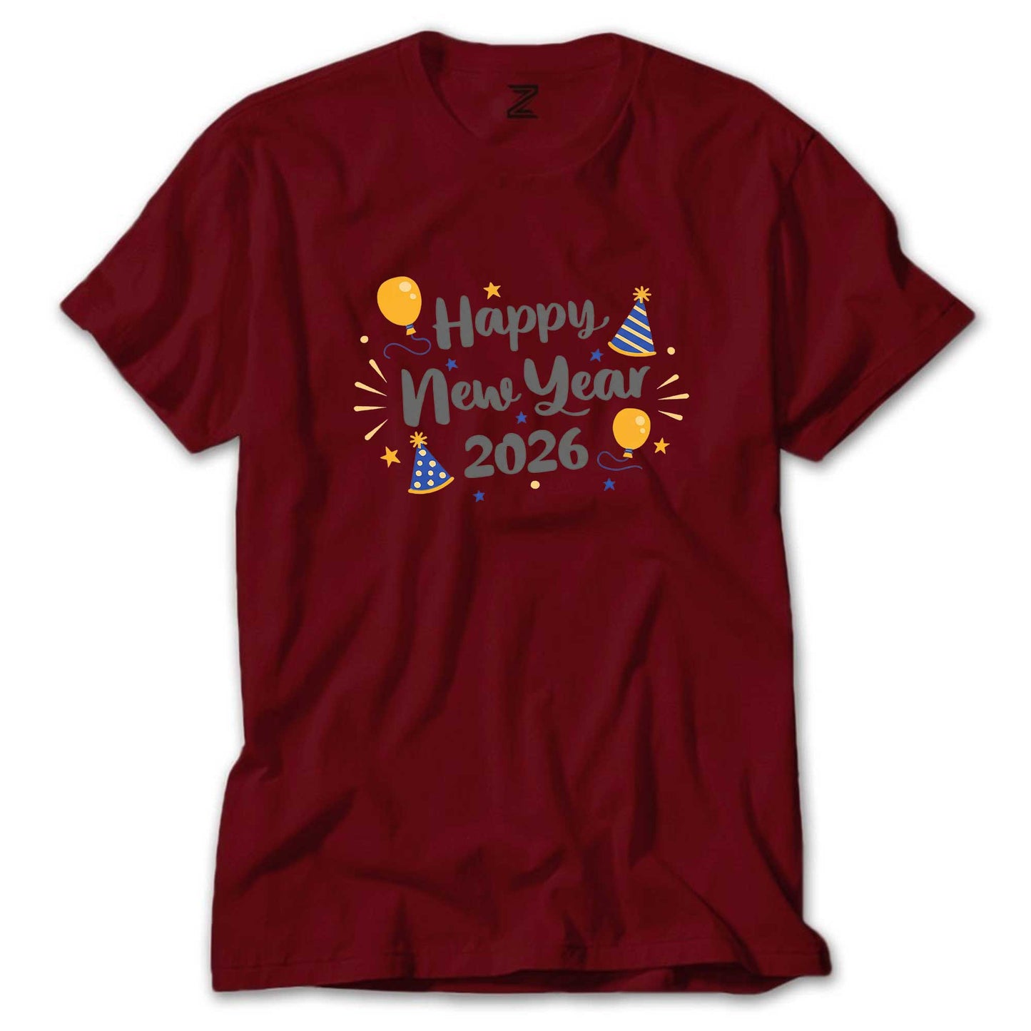 Happy New Year 2026 Parti Renkli Tişört