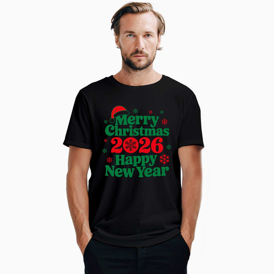 Merry Christmas 2026 Siyah Tişört