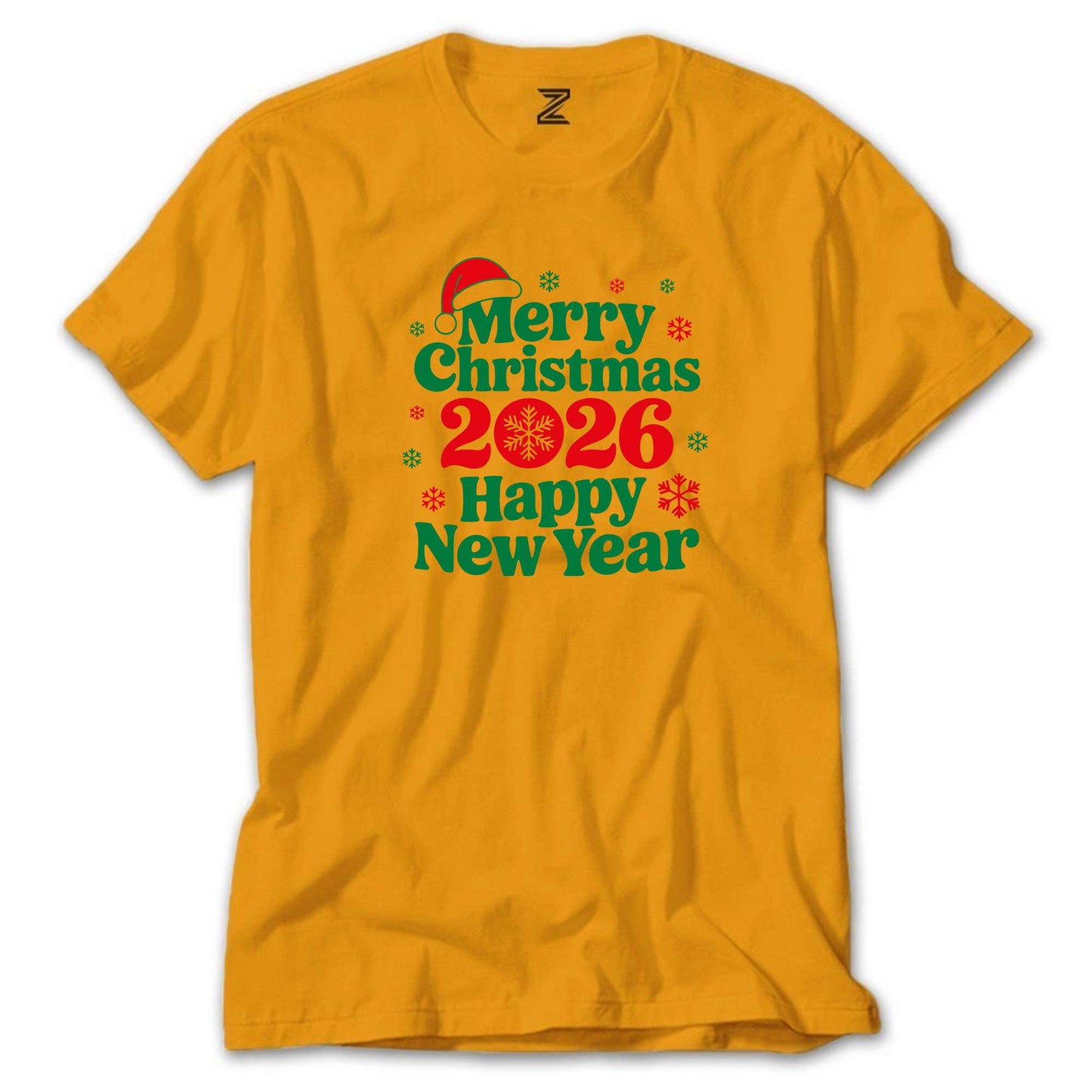 Merry Christmas 2026 Renkli Tişört