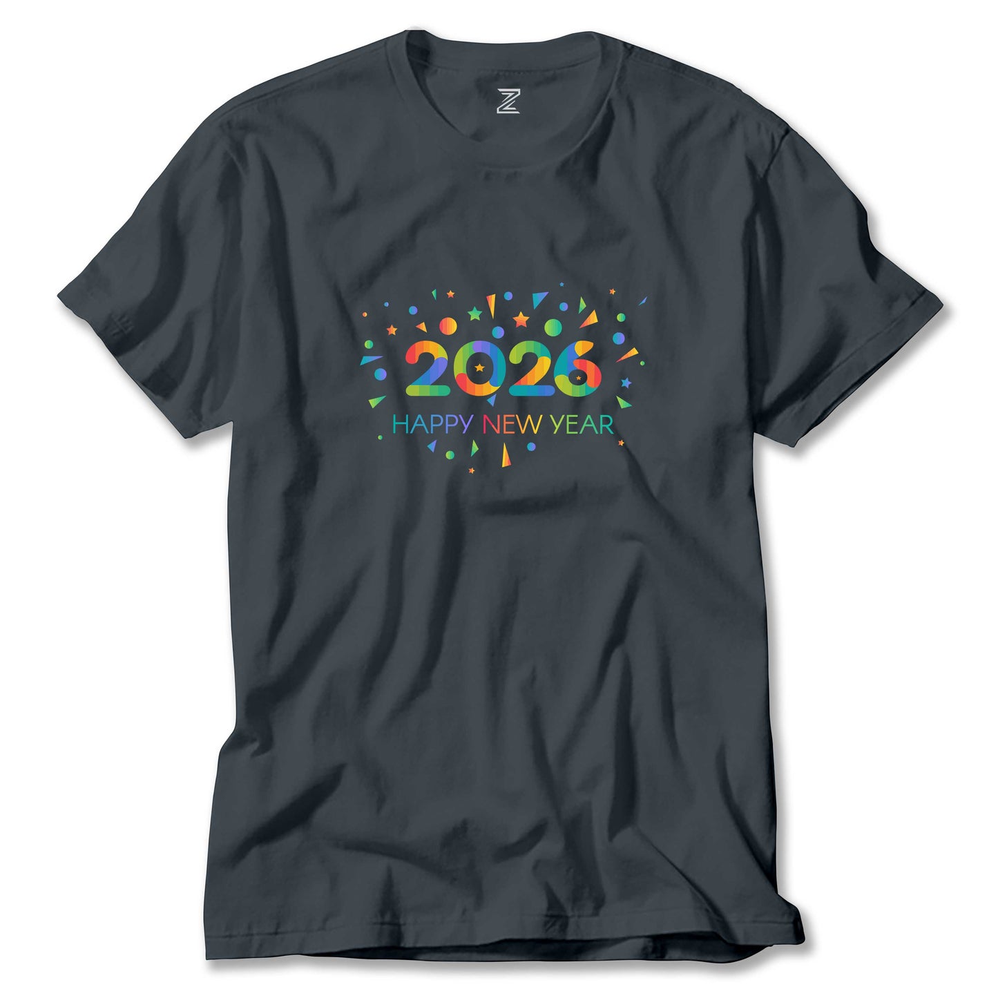 Mutlu Yıllar 2026 Renkli Tişört