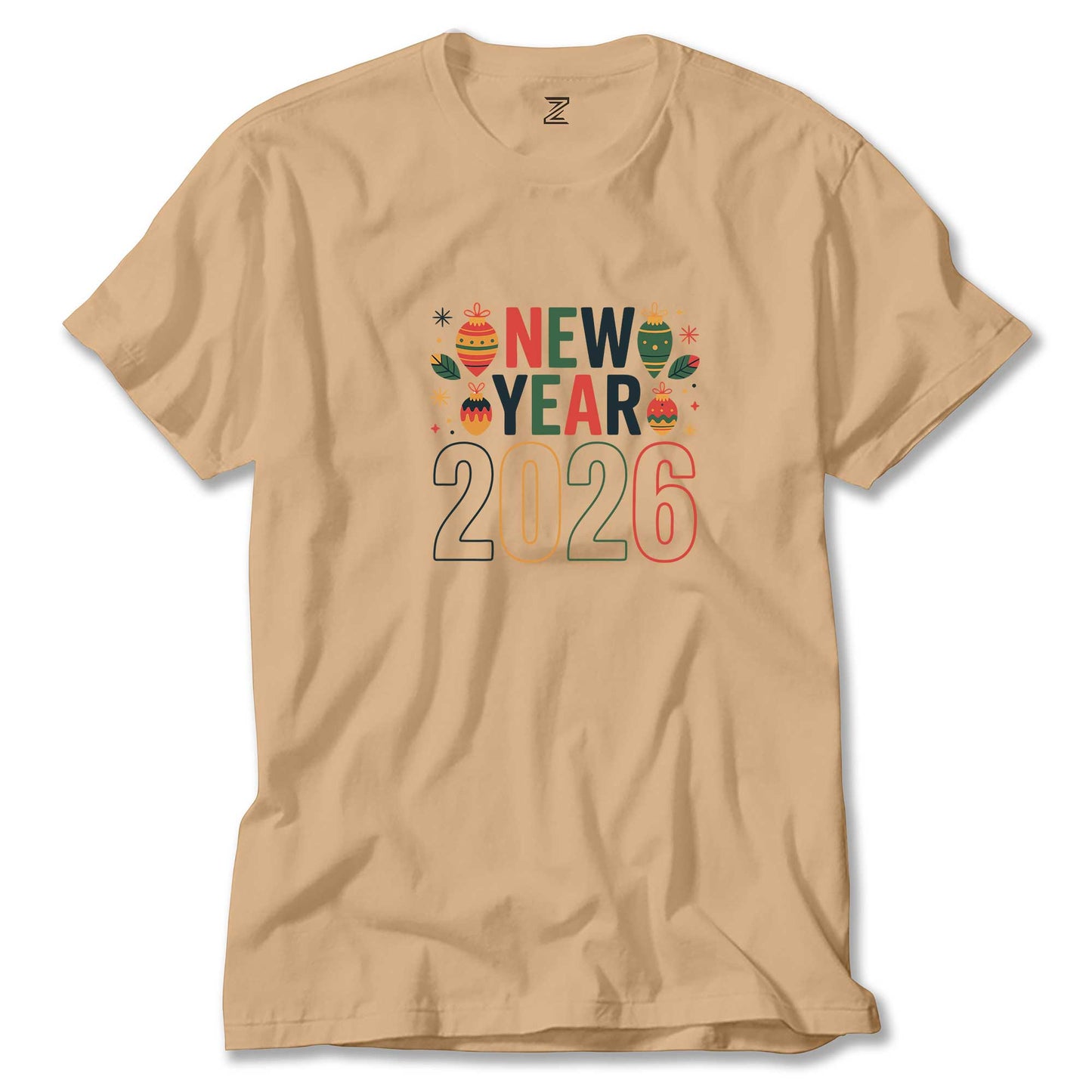 New Year 2026 Renkli Tişört
