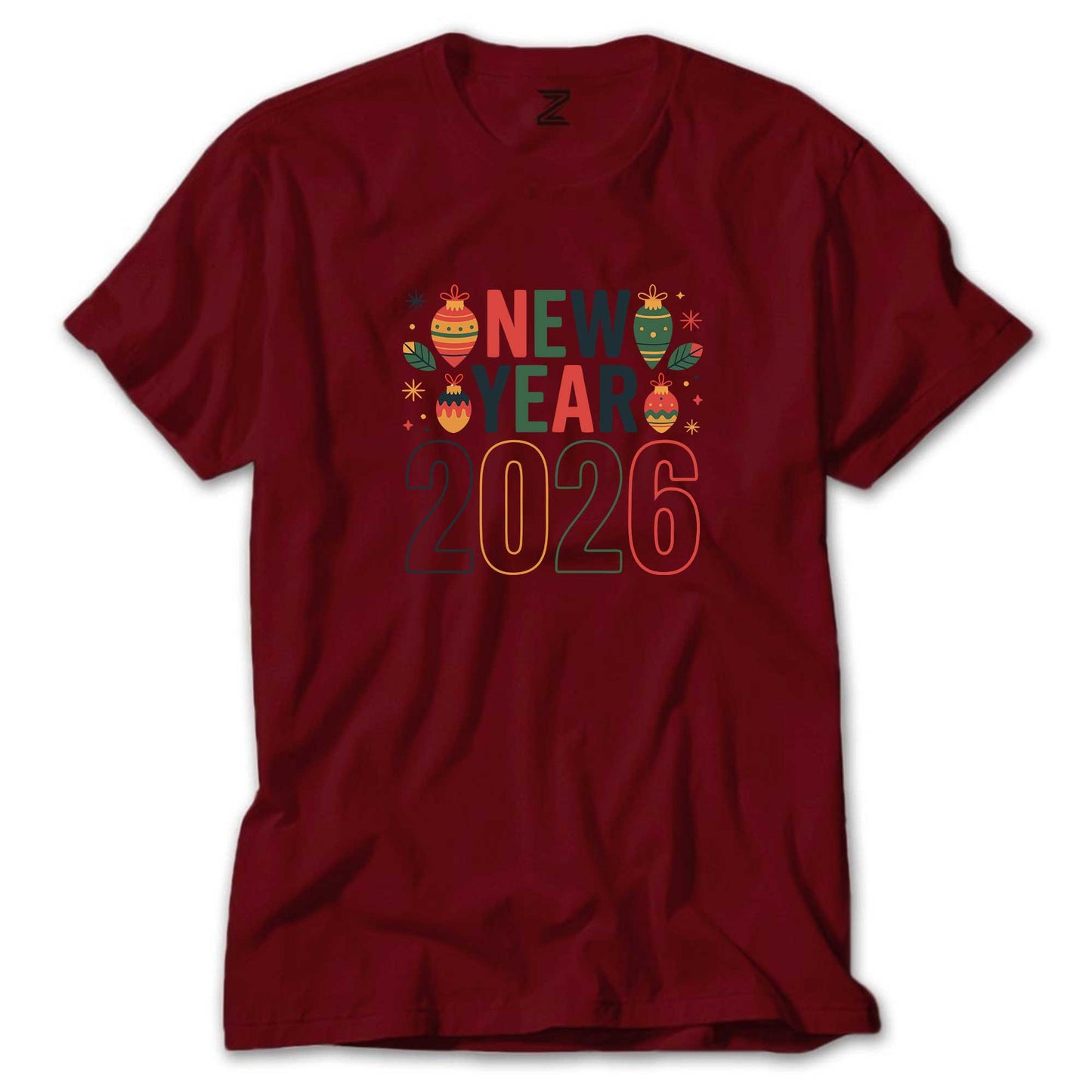 New Year 2026 Renkli Tişört