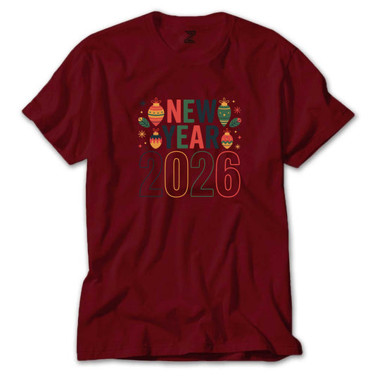 New Year 2026 Renkli Tişört