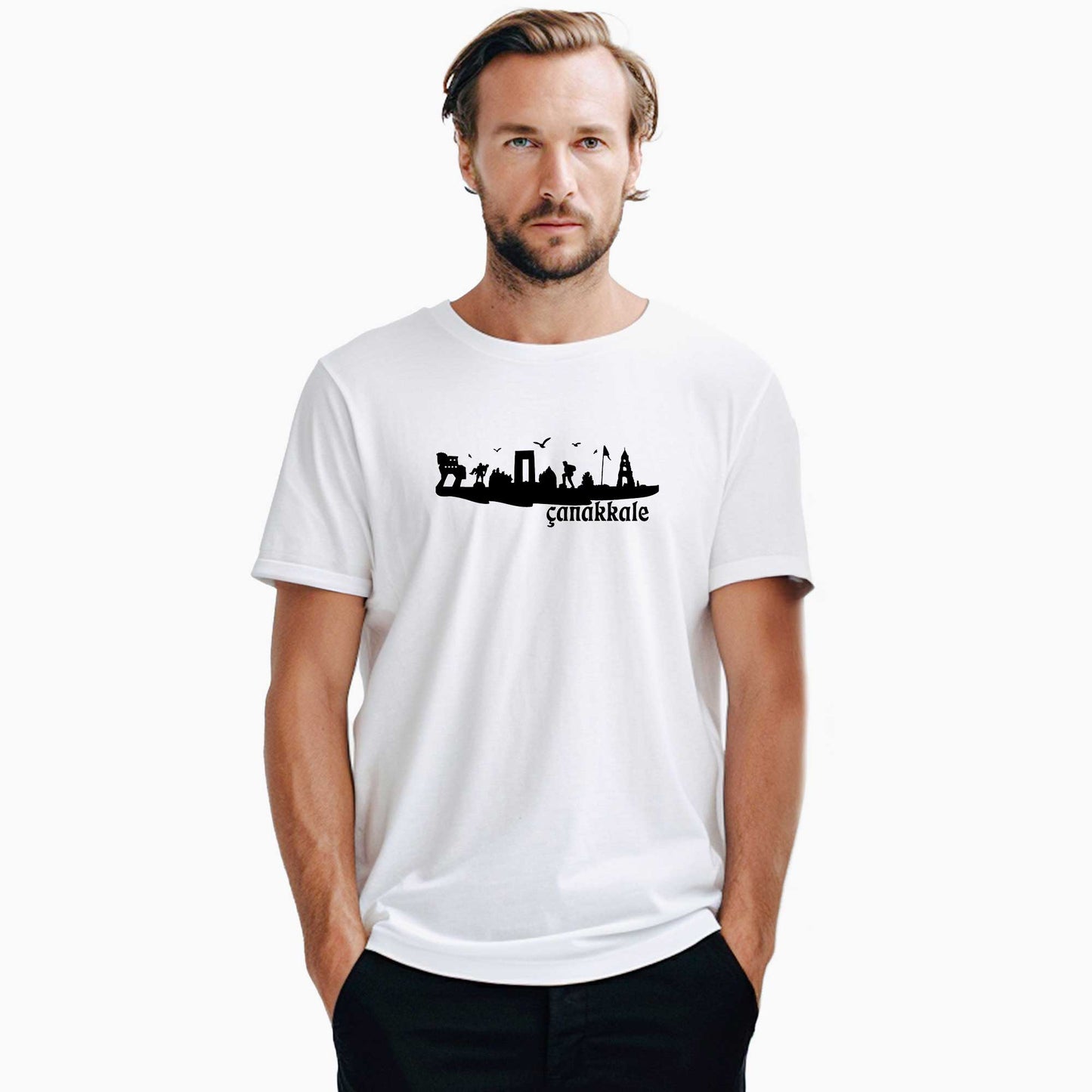 Çanakkale Zaferi Sembol Beyaz Tişört