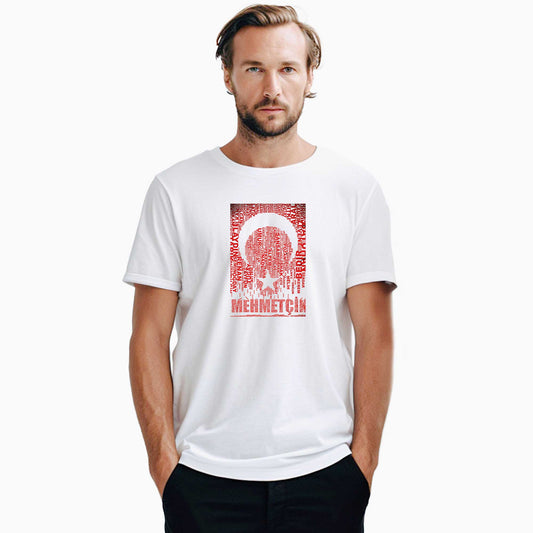 Mehmetçik Ay Yıldız Beyaz Tişört