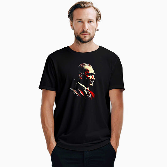 Atatürk Portresi Siyah Tişört
