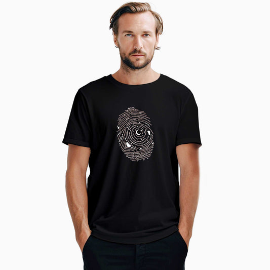 İstiklal Marşı Spiral Siyah Tişört