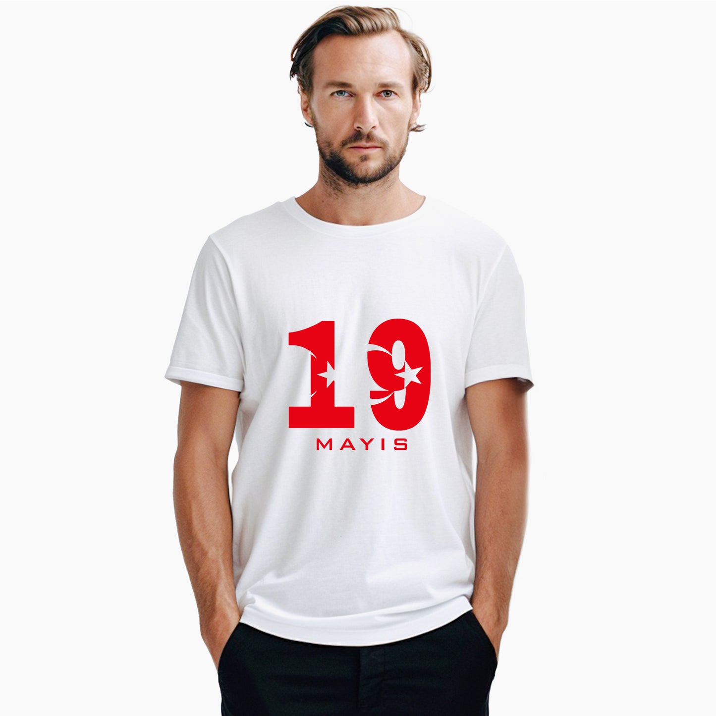 19 Mayıs Beyaz Tişört